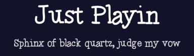 Just Playin by Vanessa Bays — Script Handwritten Font — thumbnail 2