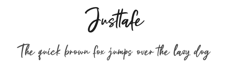 Justtafe by Weape Studio — Script Handwritten Font