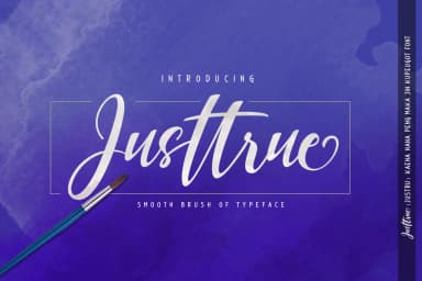 Justtrue Font by varianskills — Script Handwritten Font — thumbnail 1