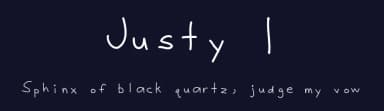 Justy 1 by Justin Brown — Script Handwritten Font — thumbnail 2
