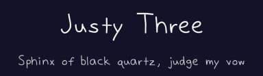 Justy Three by Justin Brown — Script Handwritten Font — thumbnail 2