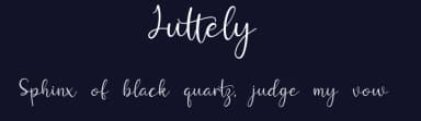 Juttely by Lovoos — Script Handwritten Font — thumbnail 2