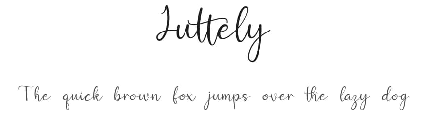 Juttely by Lovoos — Script Handwritten Font — preview 1