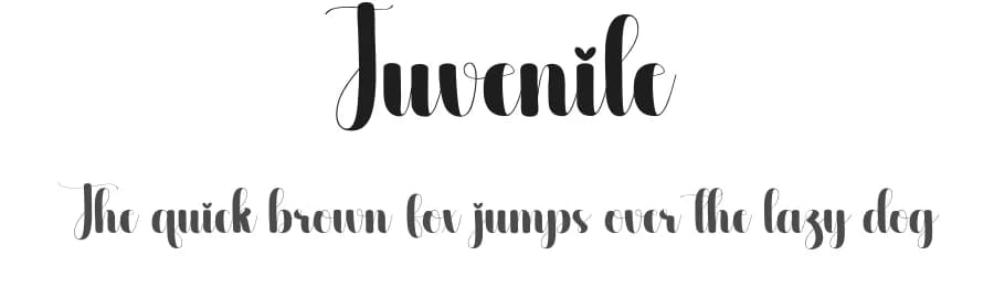 Juvenile by Scratchones — Script Handwritten Font