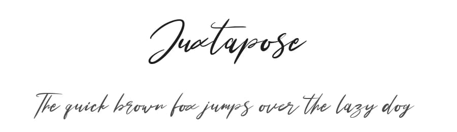 Juxtapose by Maulana Creative — Script Handwritten Font