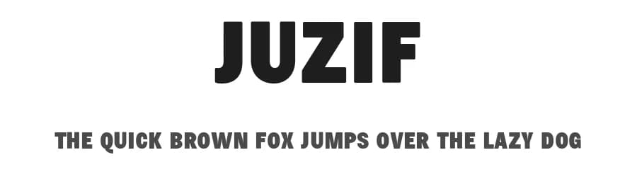 Juzif by Moh'd Khatib — Sans Serif Font