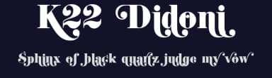 K22 Didoni by Toto — Serif Font — thumbnail 2