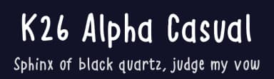 K26 Alpha Casual by K26 Fonts — Script Handwritten Font — thumbnail 2