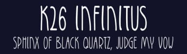 K26 Infinitus by K26 Fonts — Script Handwritten Font — thumbnail 2