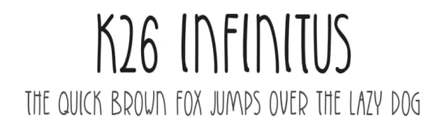 K26 Infinitus by K26 Fonts — Script Handwritten Font