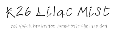 K26 Lilac Mist by K26 Fonts — Script Handwritten Font — thumbnail 1