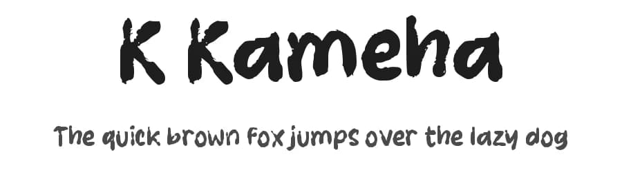 K Kameha by wepfont.com — Script Handwritten Font
