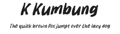 K Kumbung by wepfont.com — Script Handwritten Font — thumbnail 1