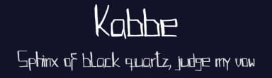Kabbe by Botond Bokor — Script Handwritten Font — thumbnail 2