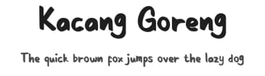 Kacang Goreng by Tigadestd — Script Handwritten Font — thumbnail 1