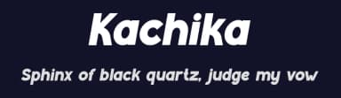 Kachika by Tokopress — Sans Serif Font — thumbnail 2