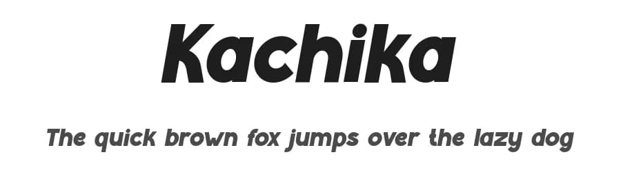 Kachika by Tokopress — Sans Serif Font