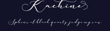 Kachine by Alif Quentin — Script Handwritten Font — thumbnail 2