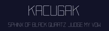 Kacugak by Ciusan — Sans Serif Font — thumbnail 2
