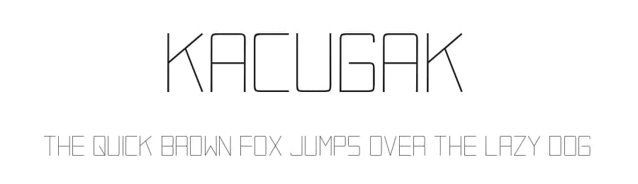 Kacugak by Ciusan — Sans Serif Font