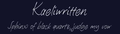 Kaeliwritten by Letterhend Studio — Script Handwritten Font — thumbnail 2