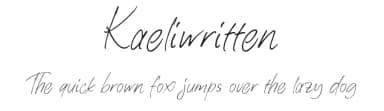 Kaeliwritten by Letterhend Studio — Script Handwritten Font — thumbnail 1