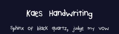 Kaes Handwriting by KatAlEpp — Script Handwritten Font — thumbnail 2