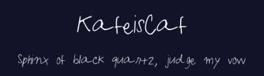 KafeisCaf by Kafei Derpderp — Script Handwritten Font — thumbnail 2