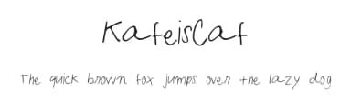 KafeisCaf by Kafei Derpderp — Script Handwritten Font — thumbnail 1
