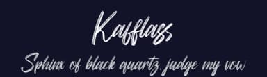 Kafflass by Skiiller Studio — Script Handwritten Font — thumbnail 2