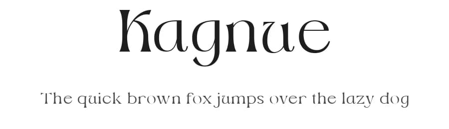 Kagnue by Youthlabs Studio — Serif Font