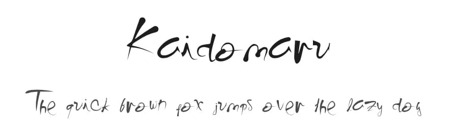 Kaidomaru by Jetsmax Studio — Script Handwritten Font