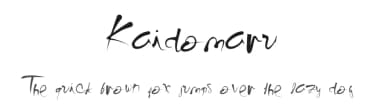 Kaidomaru by Jetsmax Studio — Script Handwritten Font — thumbnail 1