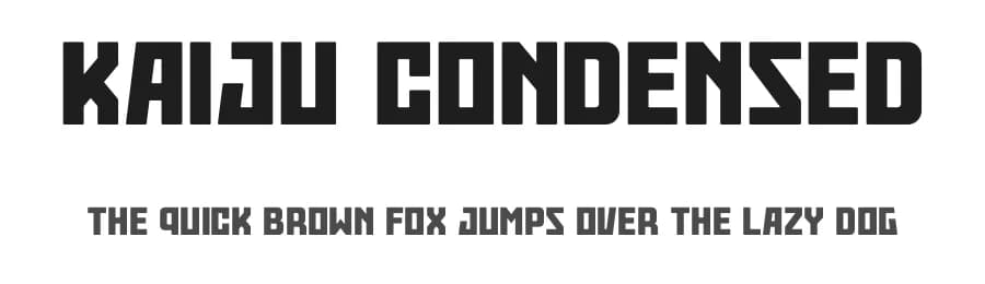 Kaiju Condensed by Typologic — Sans Serif Font