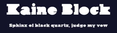 Kaine Block by The Northern Block — Serif Font — thumbnail 2