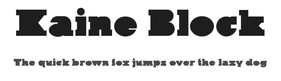 Kaine Block by The Northern Block — Serif Font — preview 1