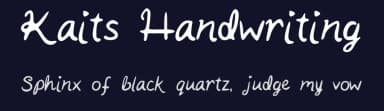 Kaits Handwriting by Kaitlyn Russo — Script Handwritten Font — thumbnail 2
