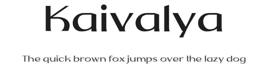 Kaivalya by Ikiiko Type — Sans Serif Font