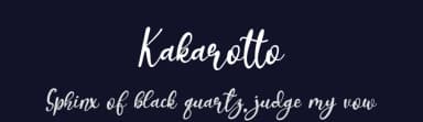 Kakarotto by Supersemar Letter — Script Handwritten Font — thumbnail 2