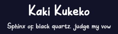 Kaki Kukeko by Tigadestd — Script Handwritten Font — thumbnail 2