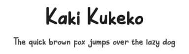 Kaki Kukeko by Tigadestd — Script Handwritten Font — thumbnail 1