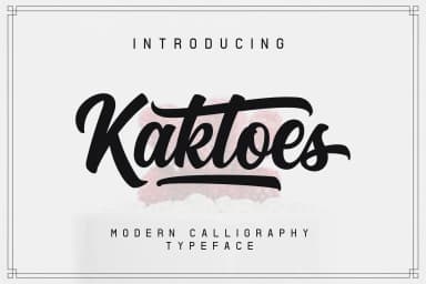 Kaktoes Font by Aqr Typeface — Script Handwritten Font — thumbnail 1