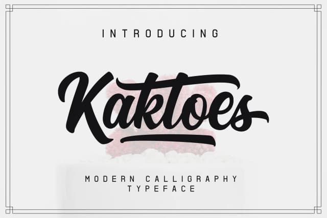 Kaktoes Font by Aqr Typeface — Script Handwritten Font