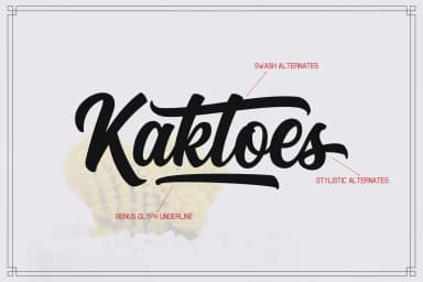 Kaktoes Font by Aqr Typeface — Script Handwritten Font — thumbnail 2