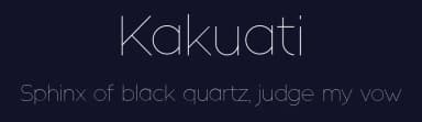 Kakuati by Singpentinkhappy — Sans Serif Font — thumbnail 2