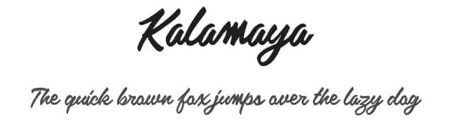Kalamaya by Lemon Studio Type — Script Handwritten Font