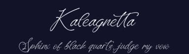 Kaleagnetta by Integritype Studio — Script Handwritten Font — thumbnail 2