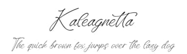 Kaleagnetta by Integritype Studio — Script Handwritten Font — thumbnail 1