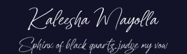 Kaleesha Mayolla by Integritype Studio — Script Handwritten Font — thumbnail 2
