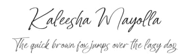 Kaleesha Mayolla by Integritype Studio — Script Handwritten Font — thumbnail 1